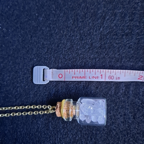 Tiny Glass Bottle Pendant - Picture 4 of 5
